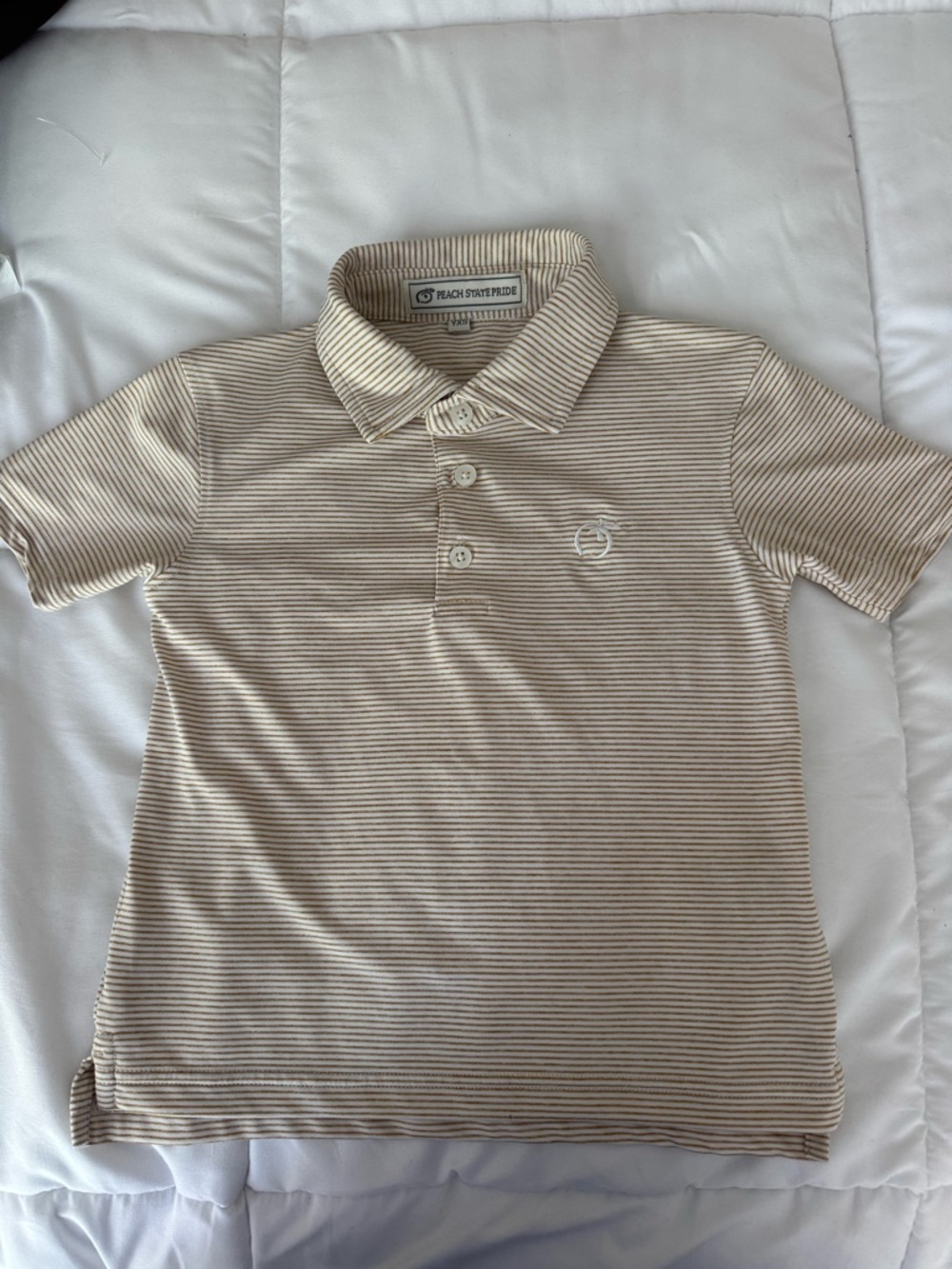 Toddler peach state pride polo